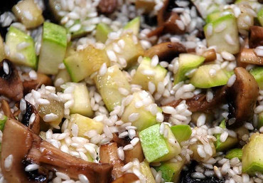 Ризотто с кабачком/цукини и шампиньонами  (500 г)