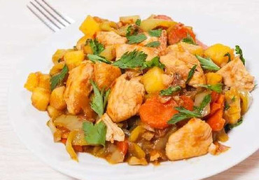 Жаркое по-домашнему с курицей